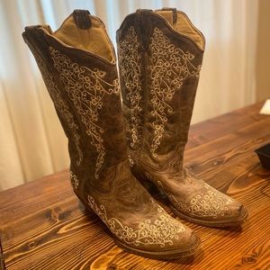 Corral Boot Brown Carter Bone